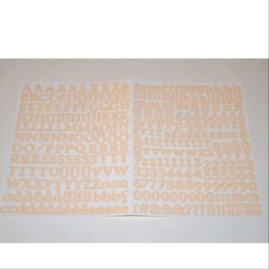 Creative Memories ABC 123 Mini Classy Flesh Color Stickers cream letters